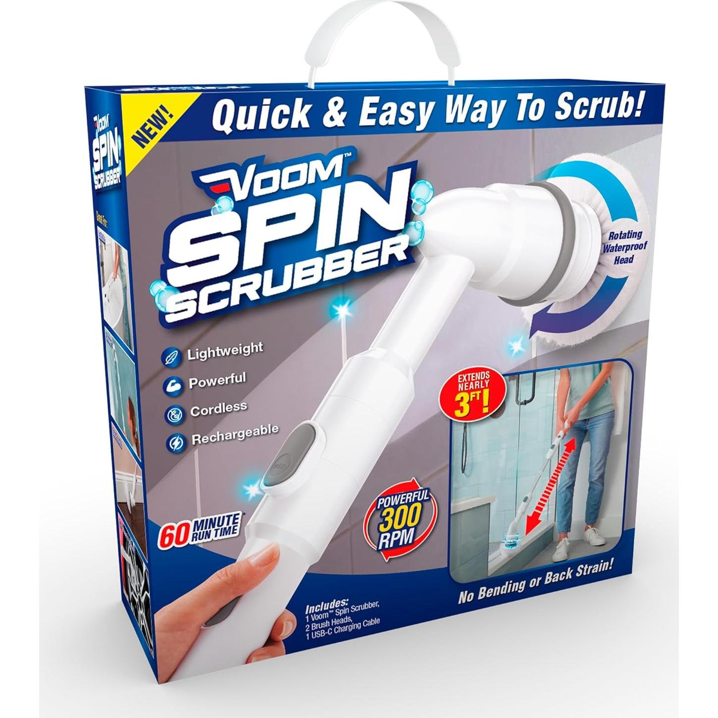 Voom Cepillo Eléctrico Giratorio 2 Cabezas 48-86 cm