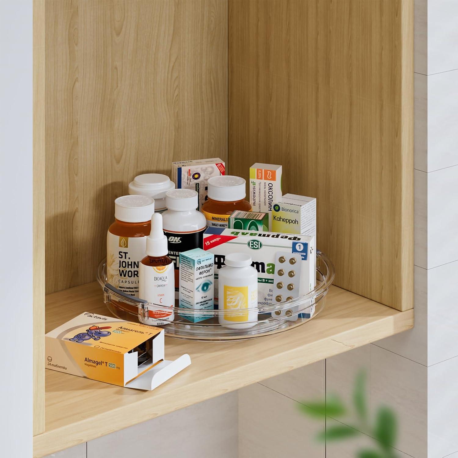 Organizador Giratorio LAMU 4 Piezas 30.5cm y 26.9cm Claro