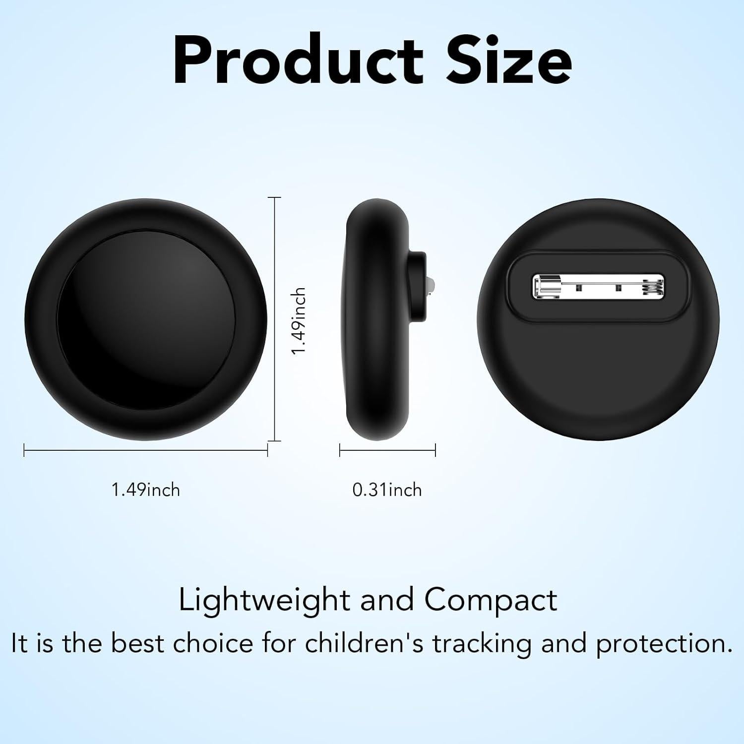 Soporte AirTag para Niños HATALKIN - A Prueba de Agua - 4 Piezas