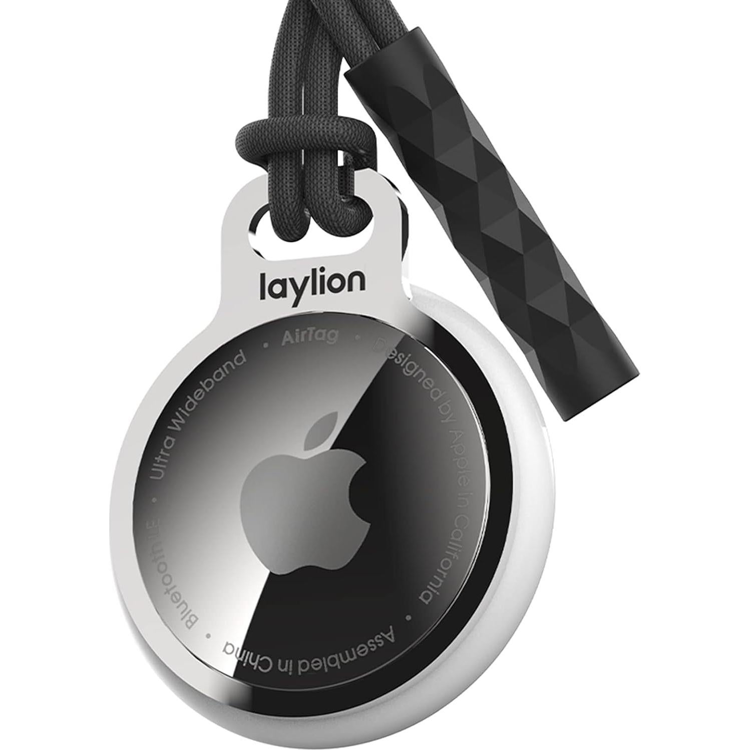 2 Paquete Llavero AirTag Laylion Acero Inoxidable Minimalista