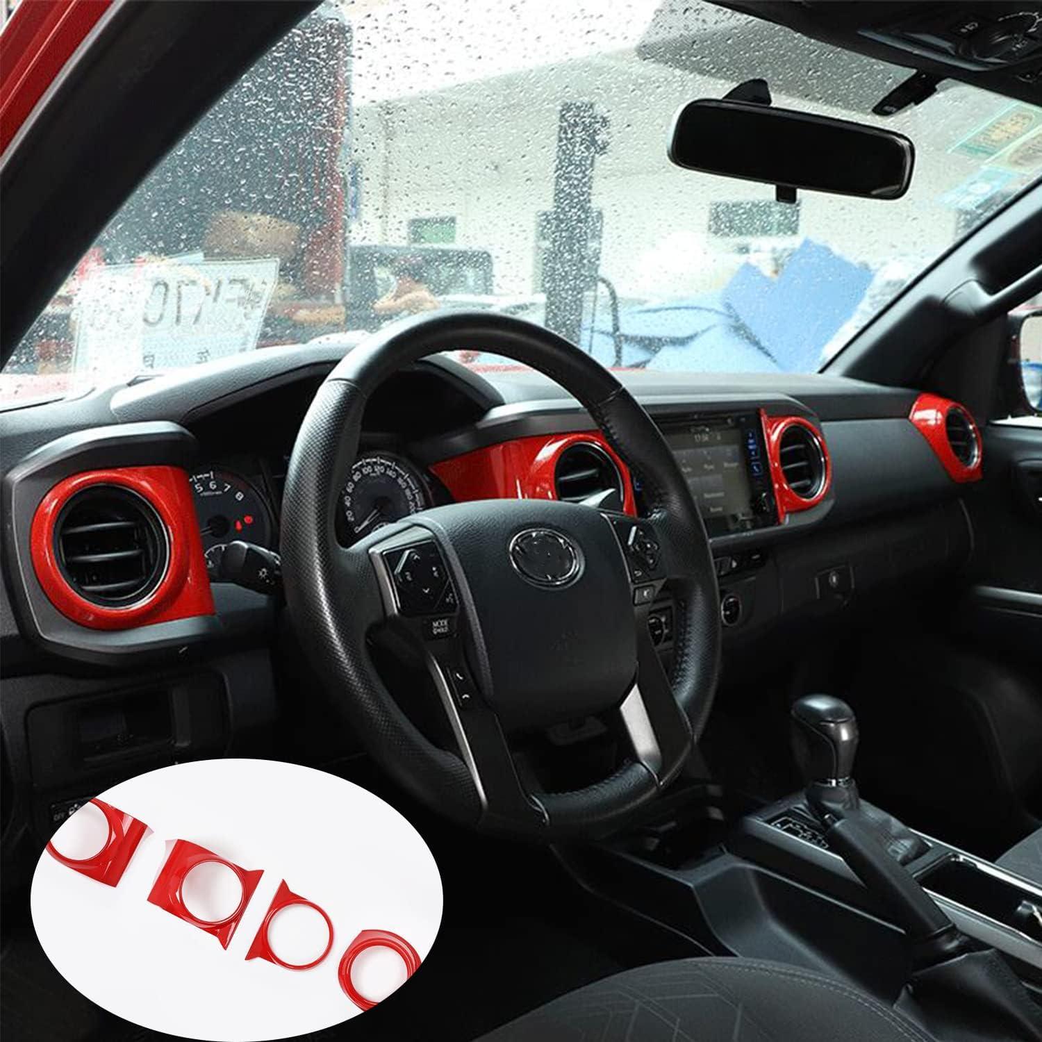 Cubierta marco rejilla ventilación Toyota Tacoma 2016-2022 Rojo