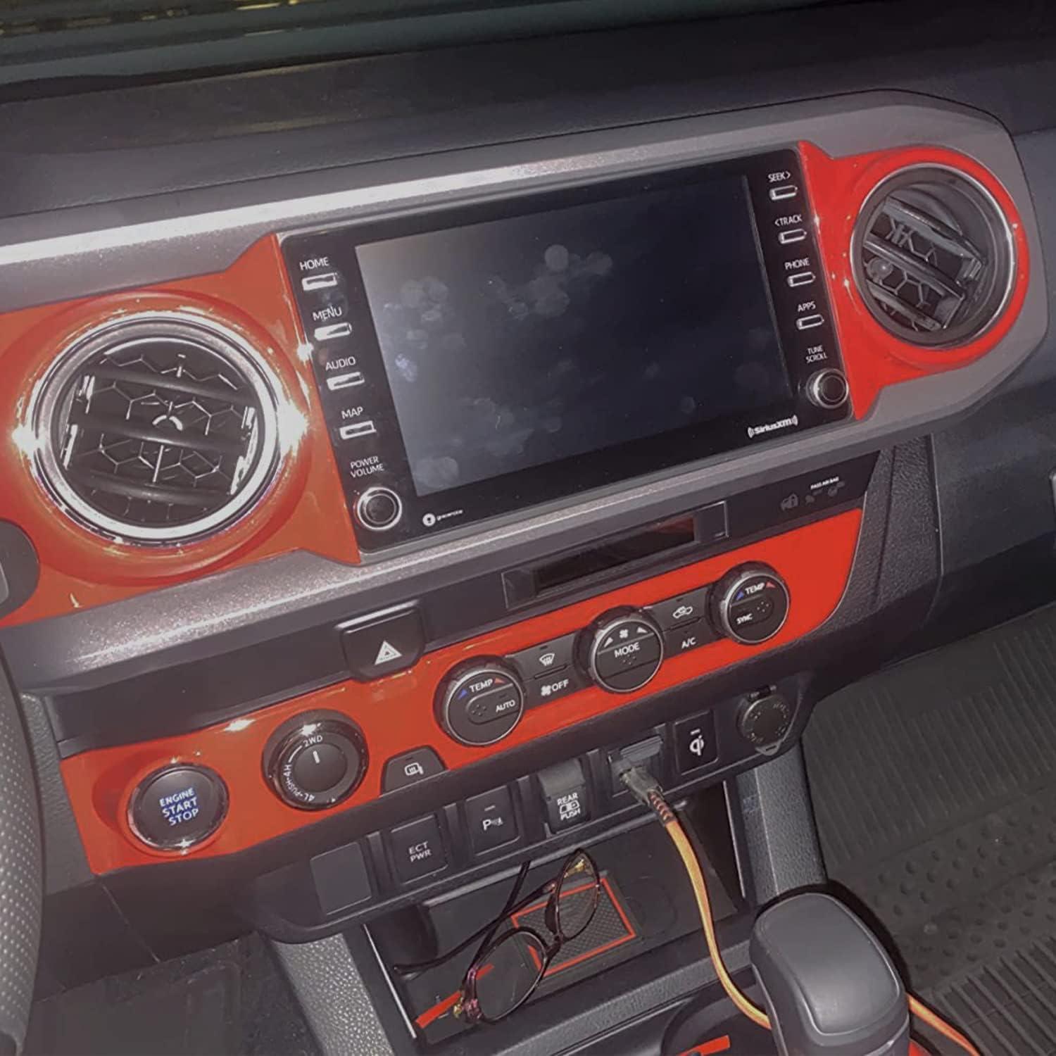 Cubierta marco rejilla ventilación Toyota Tacoma 2016-2022 Rojo