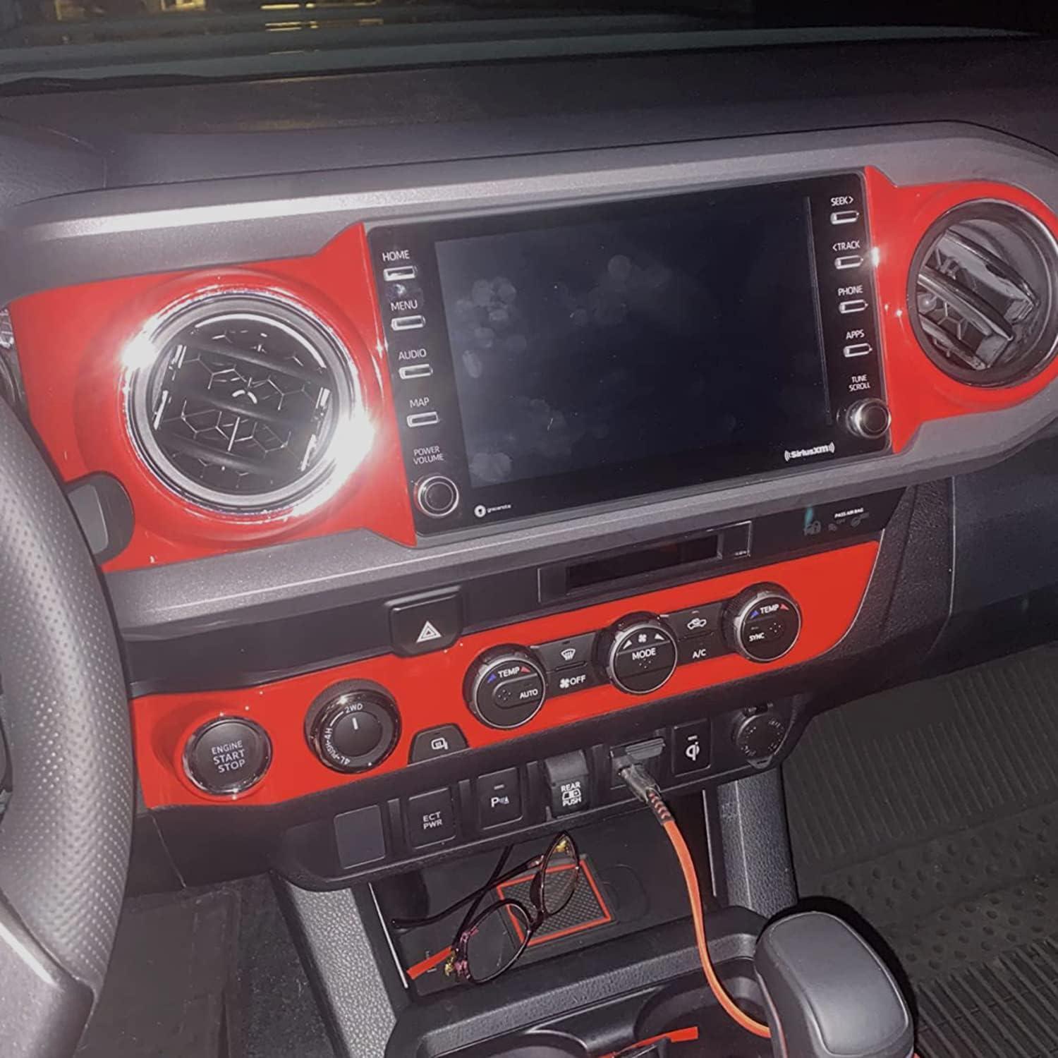 Cubierta marco rejilla ventilación Toyota Tacoma 2016-2022 Rojo