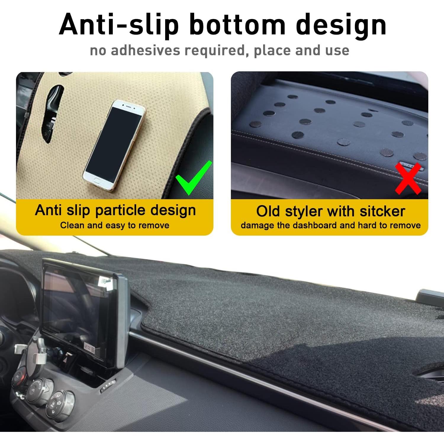 for Toyota Corolla Accessories 2019-2024 2025 Dash Cover Dashboard Cover Mat Custom Fit Center Console Cover Hatch Sedan Sunshield Protector Pad (Not for Corolla Cross)