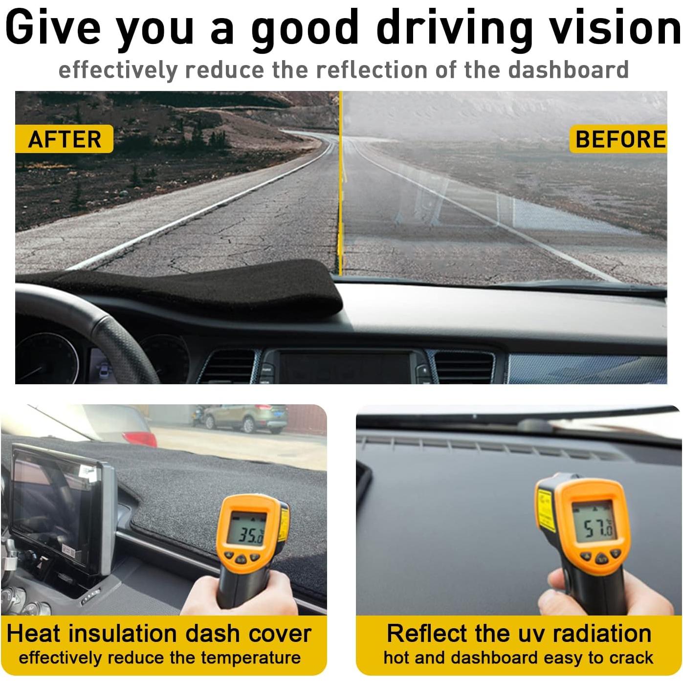 for Toyota Corolla Accessories 2019-2024 2025 Dash Cover Dashboard Cover Mat Custom Fit Center Console Cover Hatch Sedan Sunshield Protector Pad (Not for Corolla Cross)