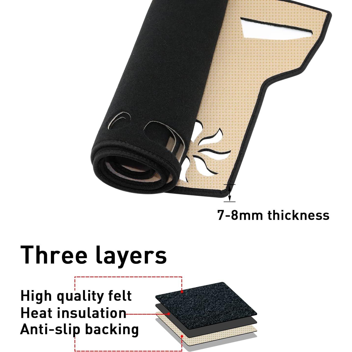 for Toyota Corolla Accessories 2019-2024 2025 Dash Cover Dashboard Cover Mat Custom Fit Center Console Cover Hatch Sedan Sunshield Protector Pad (Not for Corolla Cross)