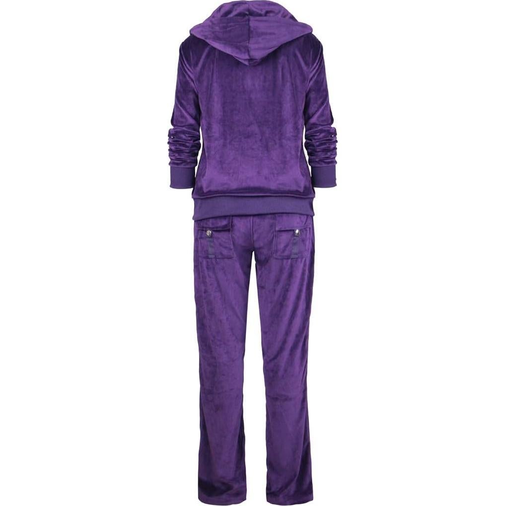 Conjunto de chándal mujer Velour 2 piezas con capucha