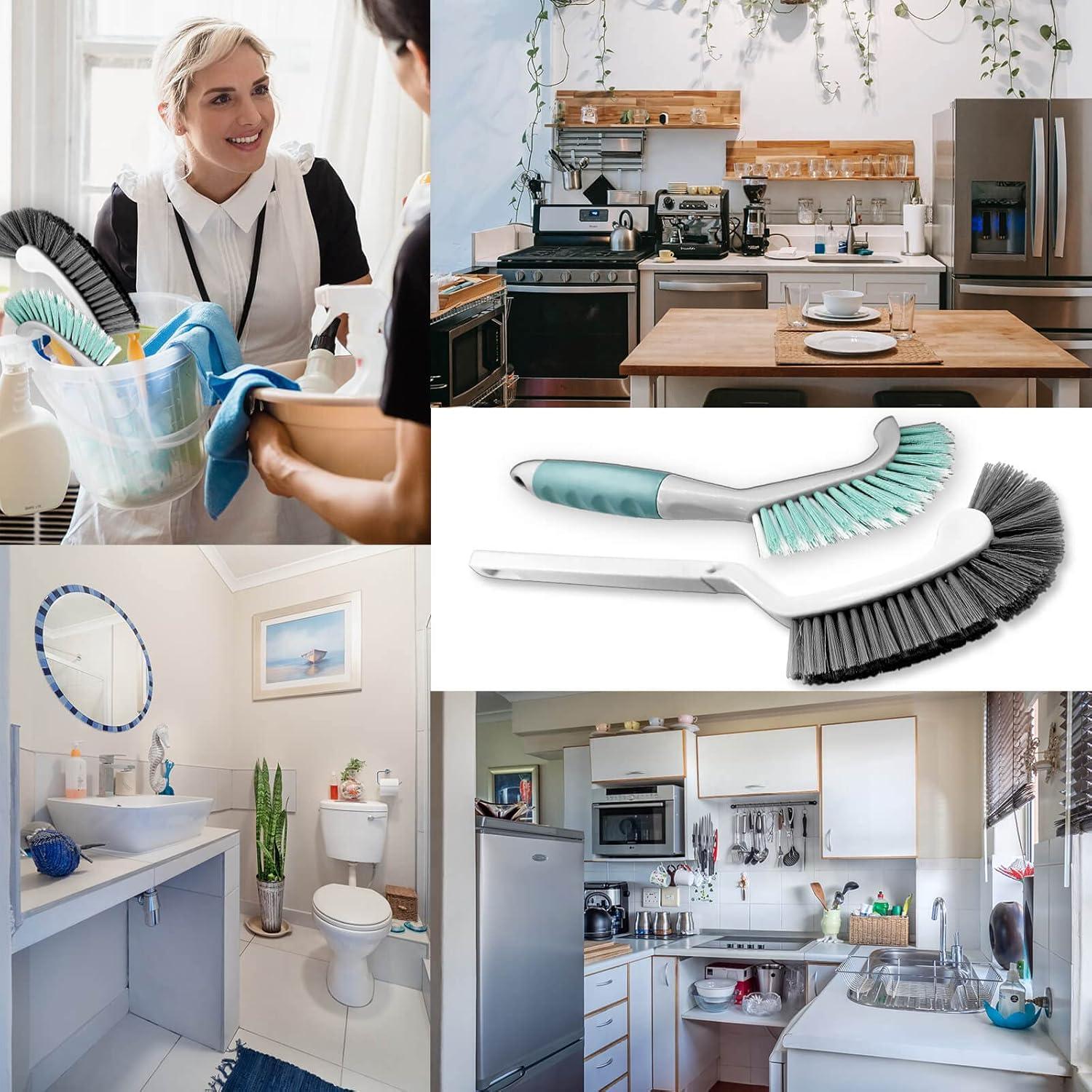 Juego de 2 Cepillos de Limpieza HONGSAGE para Cocina y Baño