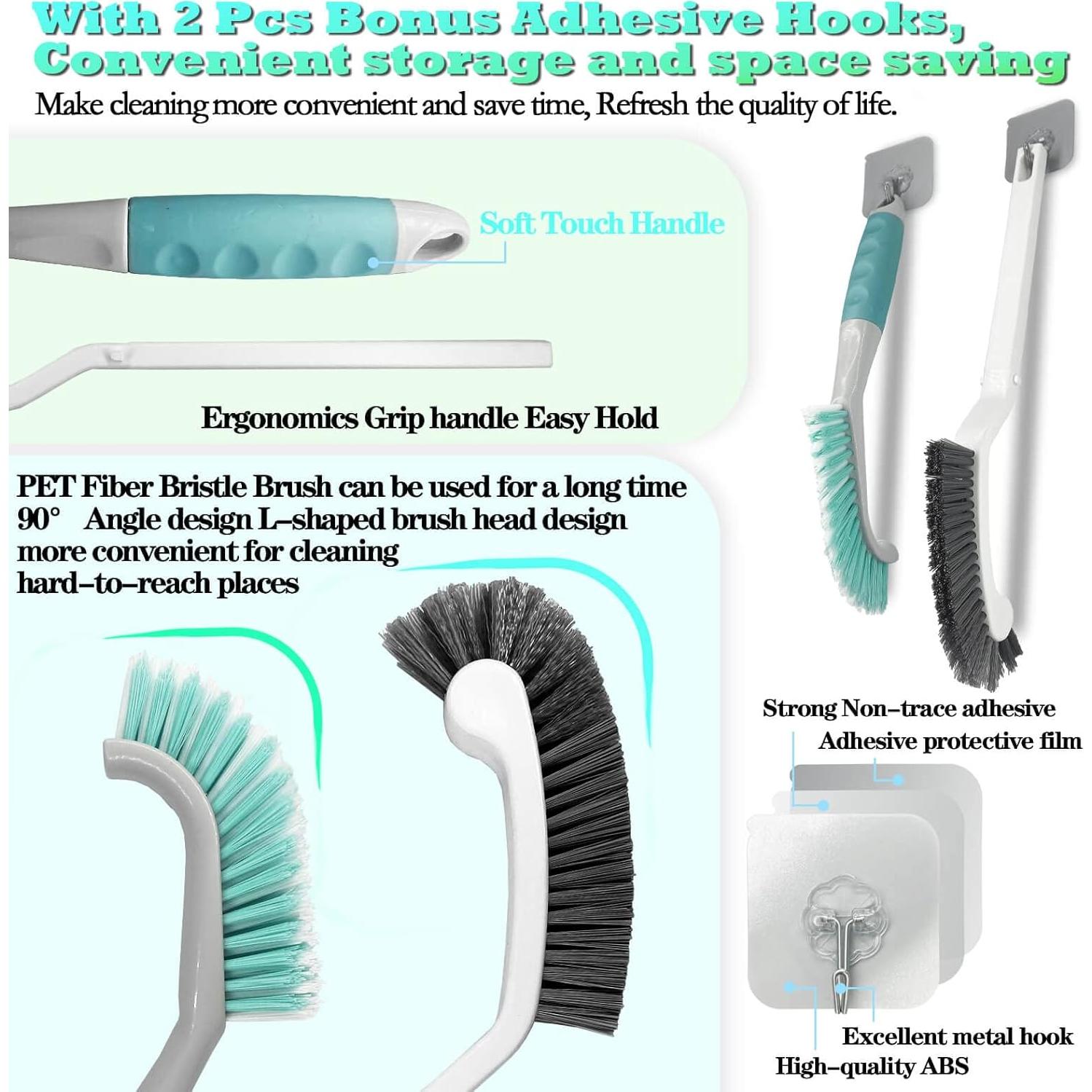 Juego de 2 Cepillos de Limpieza HONGSAGE para Cocina y Baño