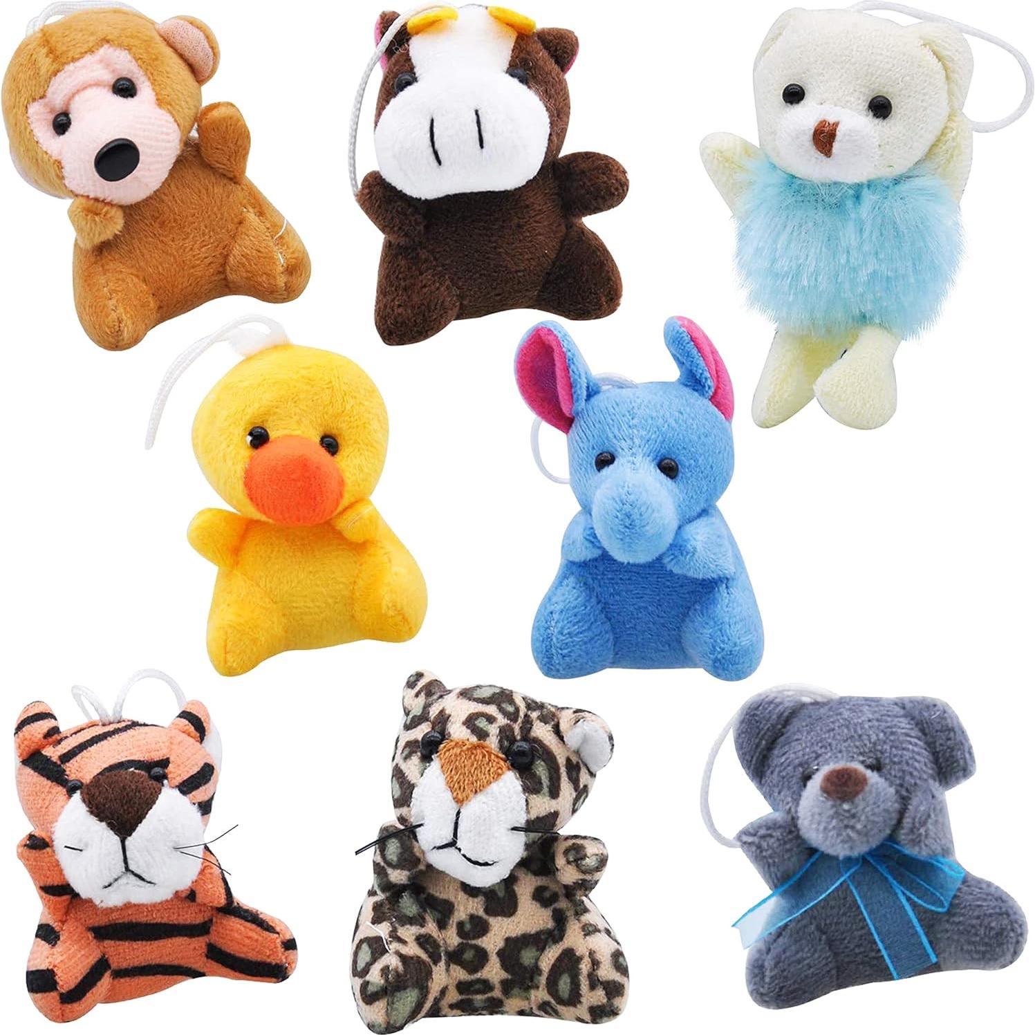 Mini Juguetes de Peluche Joyin 24 Unidades 7.6cm Animales