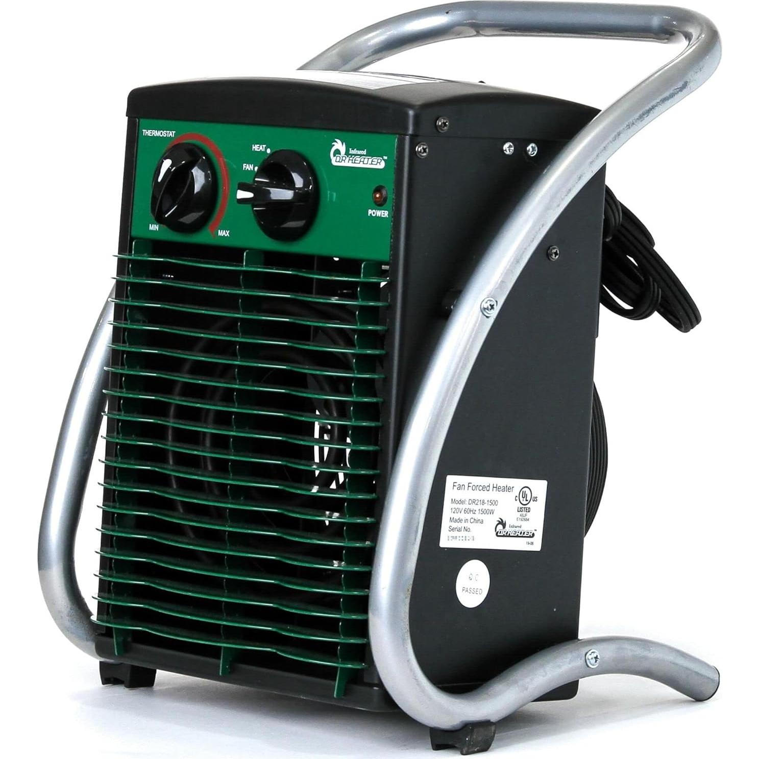 Calentador Infrarrojo Dr. Heater DR218 1500W para Invernadero