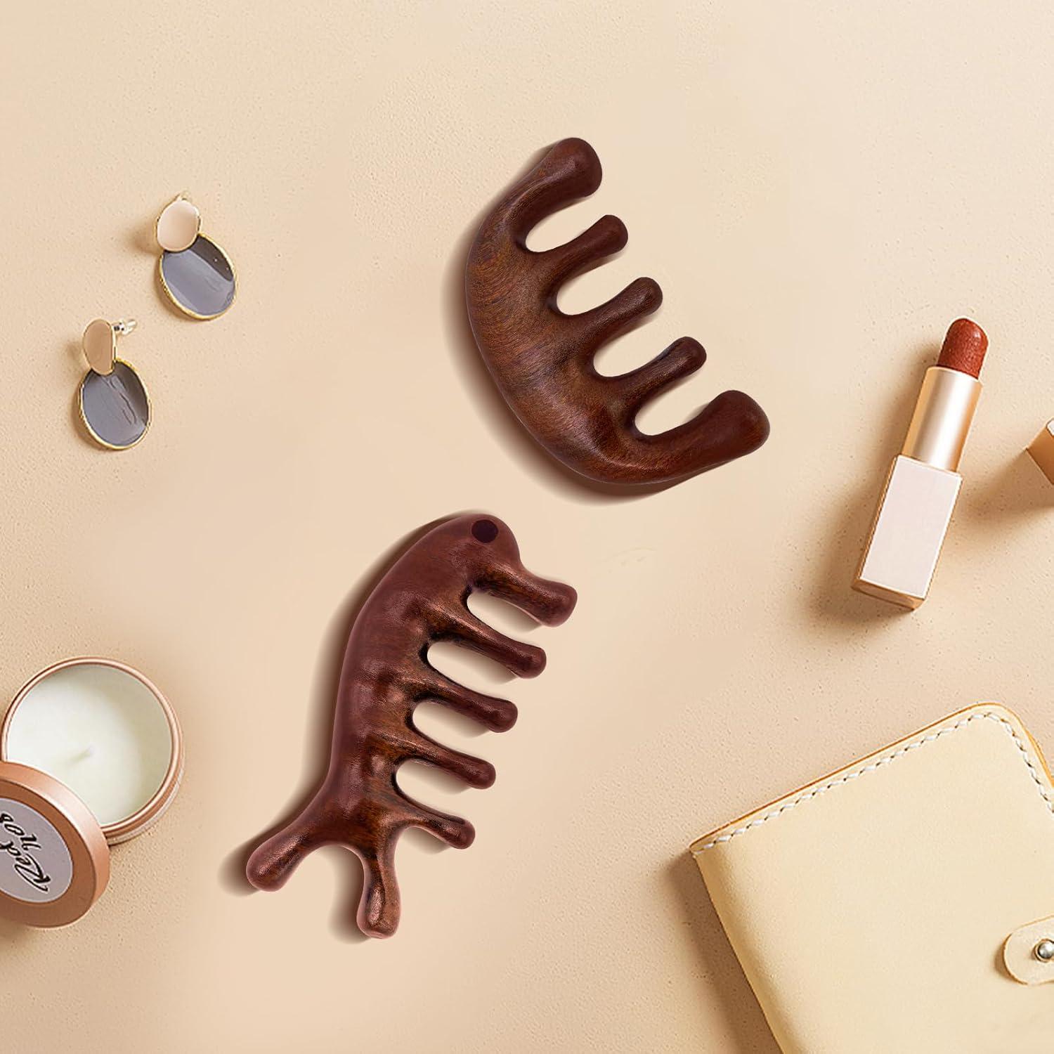 Paquete de 2 Peines de Masaje de Madera CKCLGTDM