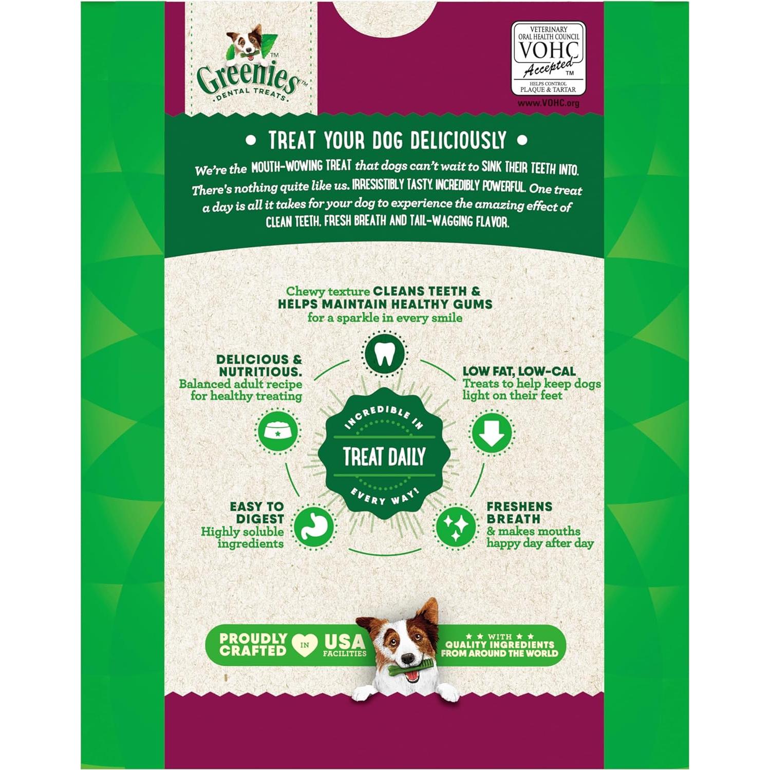 Golosinas Dentales Greenies para Perros 0.77 kg - Manejo del Peso