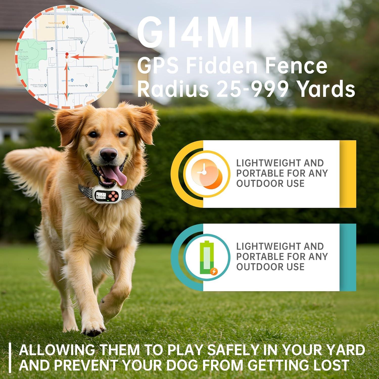 Sistema de Cerca Eléctrica Inalámbrica GPS para Perros - GI4MI