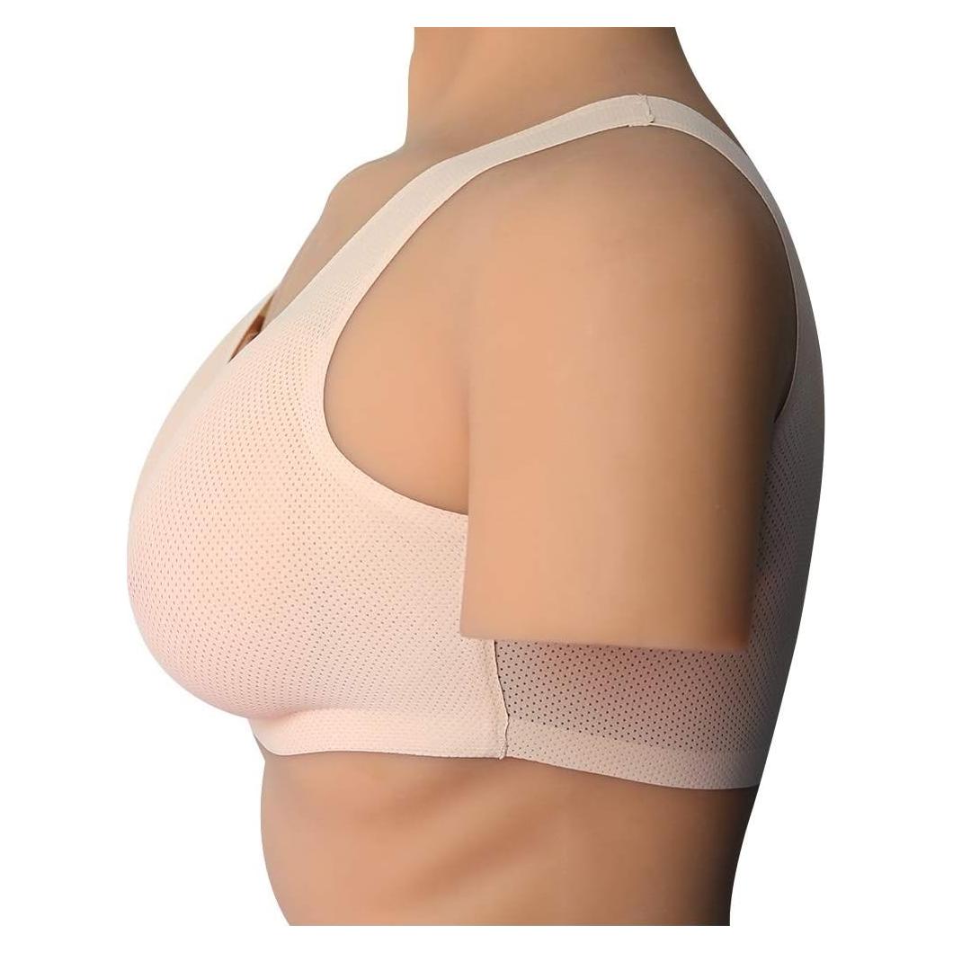 Formas de Pecho Silicona Waterdrop con Sujetador Malla C-E