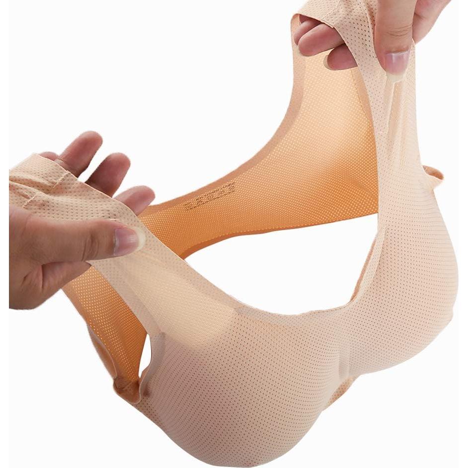 Formas de Pecho Silicona Waterdrop con Sujetador Malla C-E