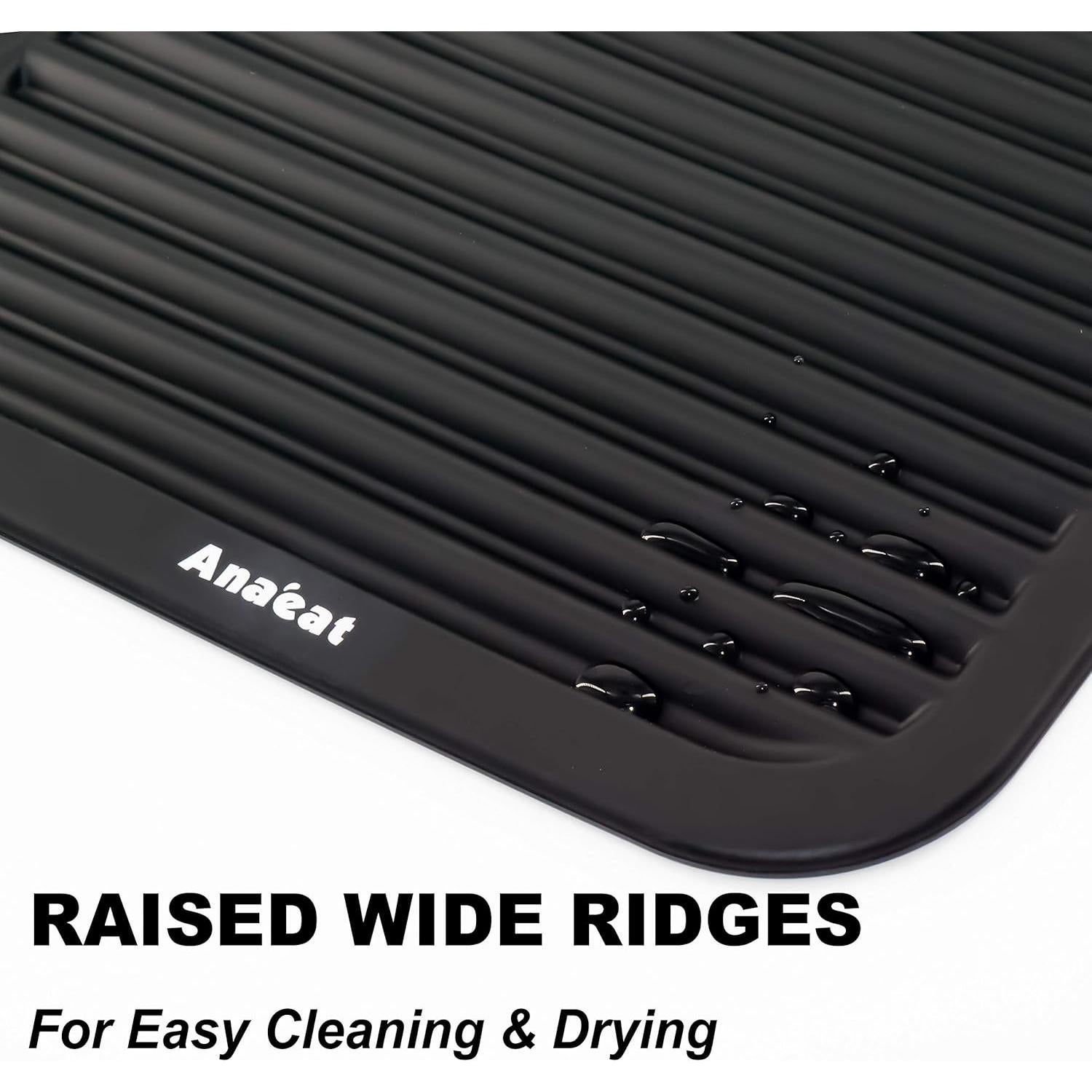 Trivetes de Silicona Anaeat 2 Pack Negro 30.48x22.86cm