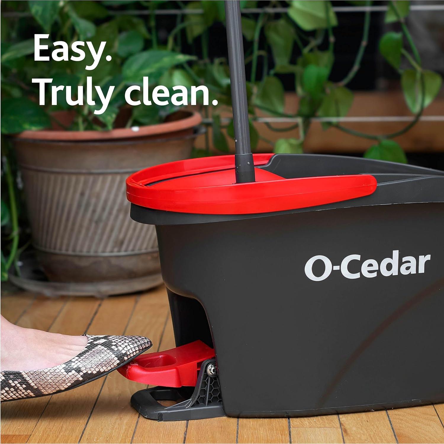 O-Cedar EasyWring Fregona y Cubo + 2 Recambios Extra 2.4kg