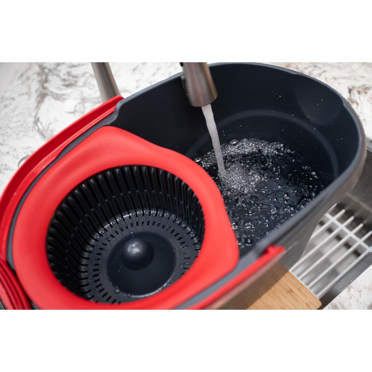 O-Cedar EasyWring Fregona y Cubo + 2 Recambios Extra 2.4kg