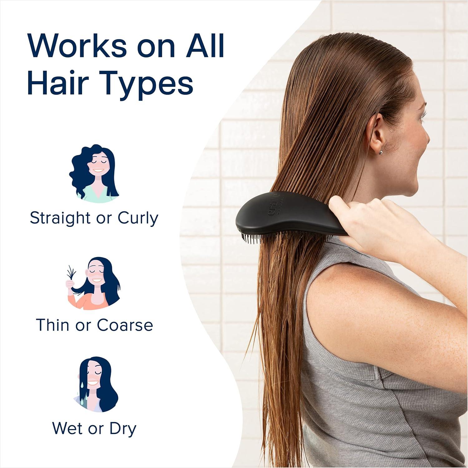 Cepillo Desenredante Crave Naturals Glide Thru Negro