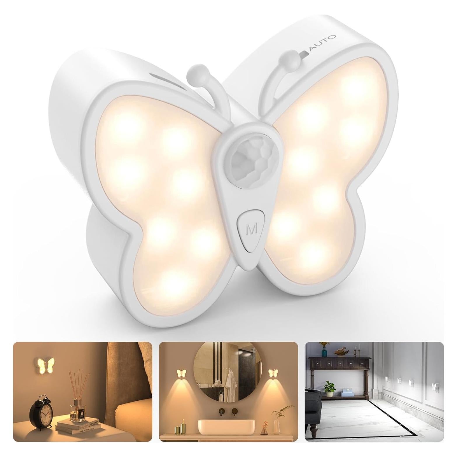 Luz Nocturna LED RGH con Sensor de Movimiento y 2 Colores