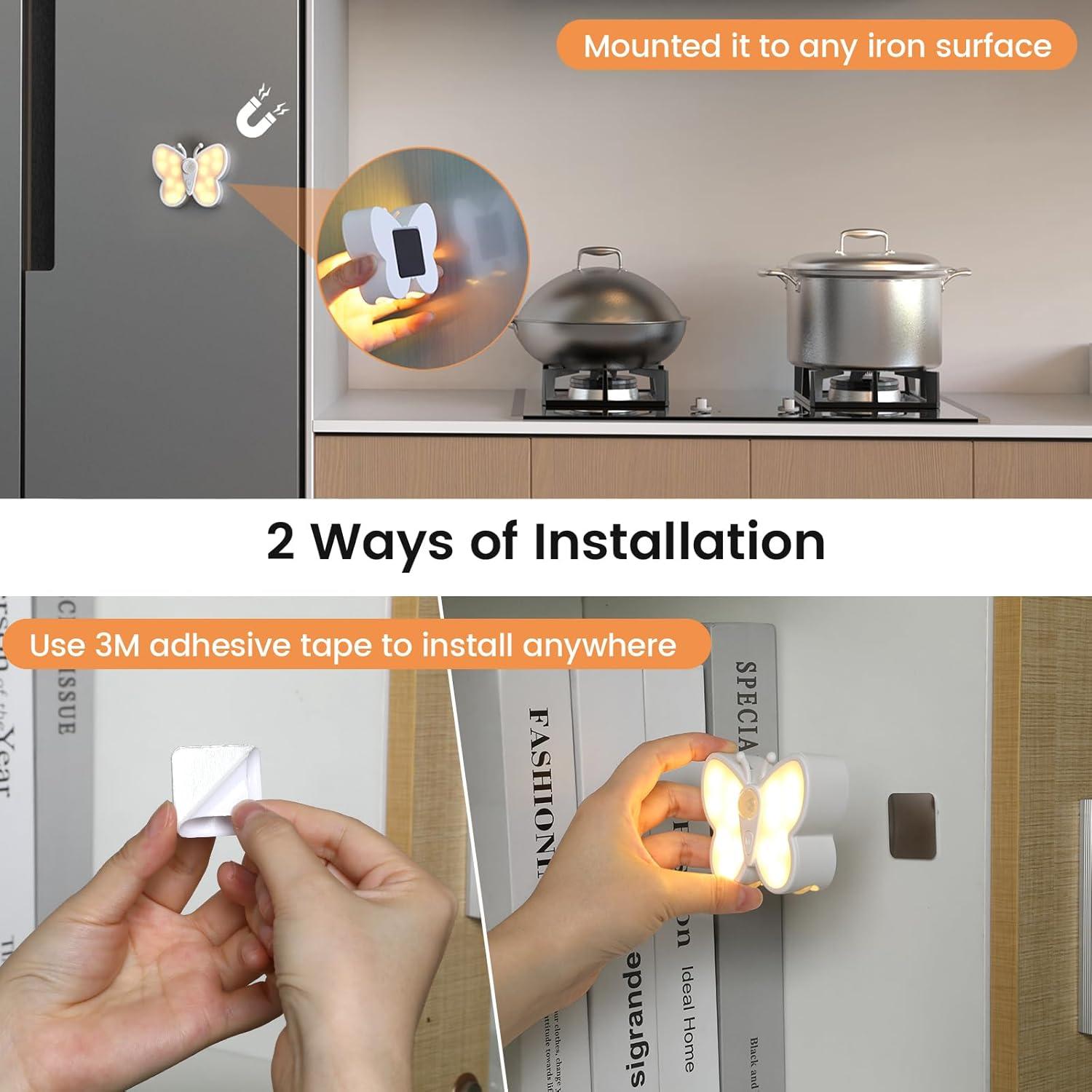 Luz Nocturna LED RGH con Sensor de Movimiento y 2 Colores