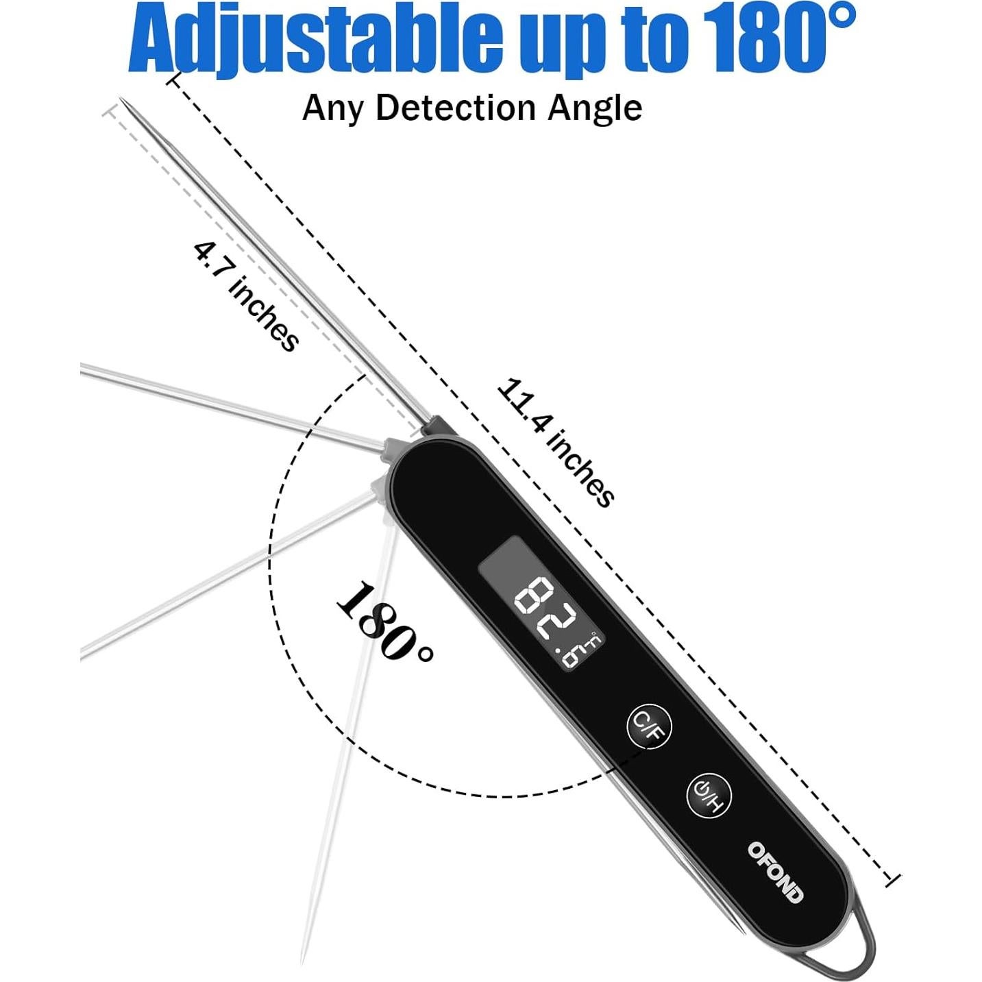 Termómetro Digital de Carne OFOND YC201 con Sonda Plegable