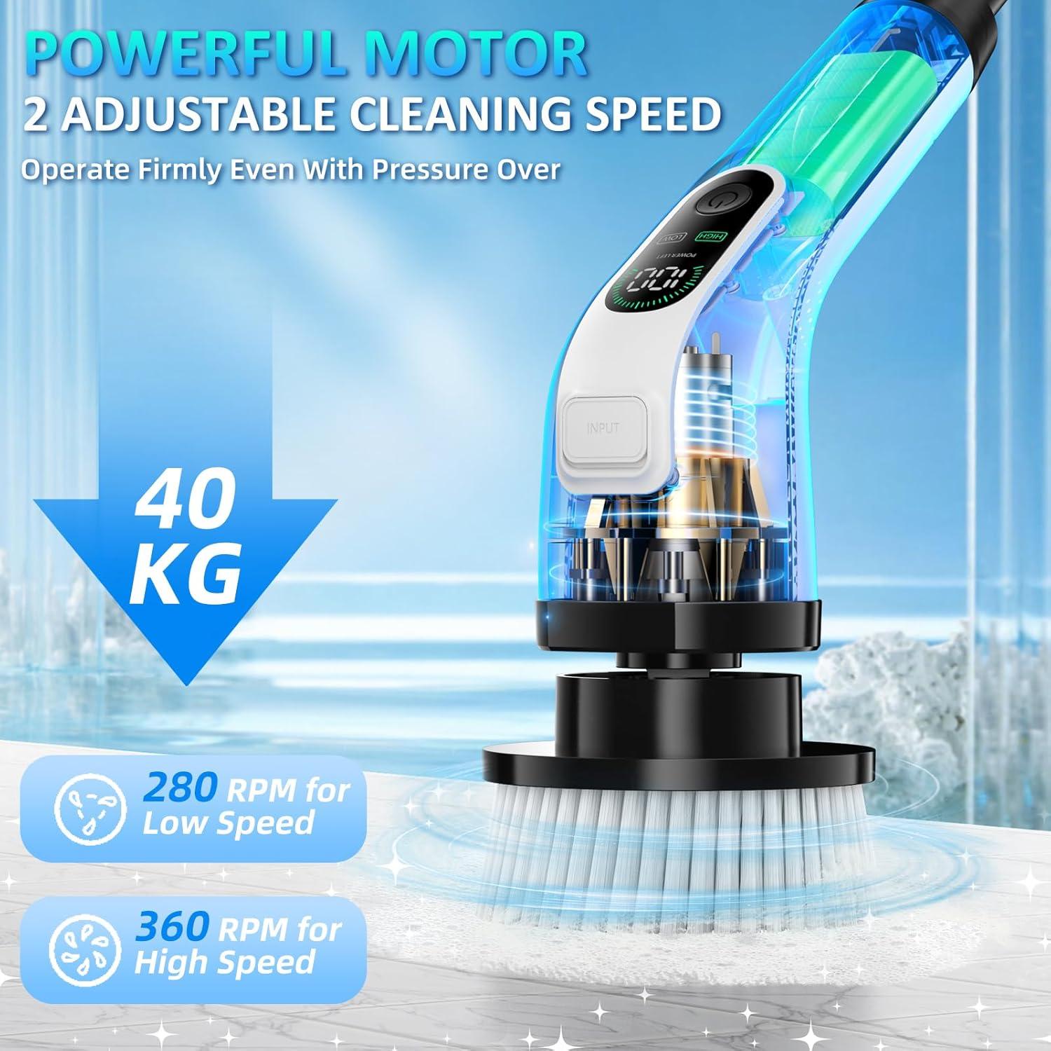 Limpiador Eléctrico Giratorio Yesayce A11 con 7 Cabezas