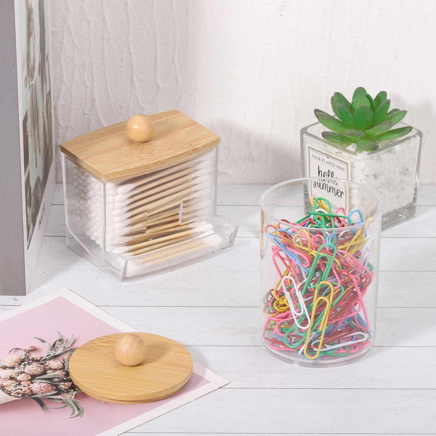 Juego de Accesorios de Baño Tbestmax 4 Piezas Bambú