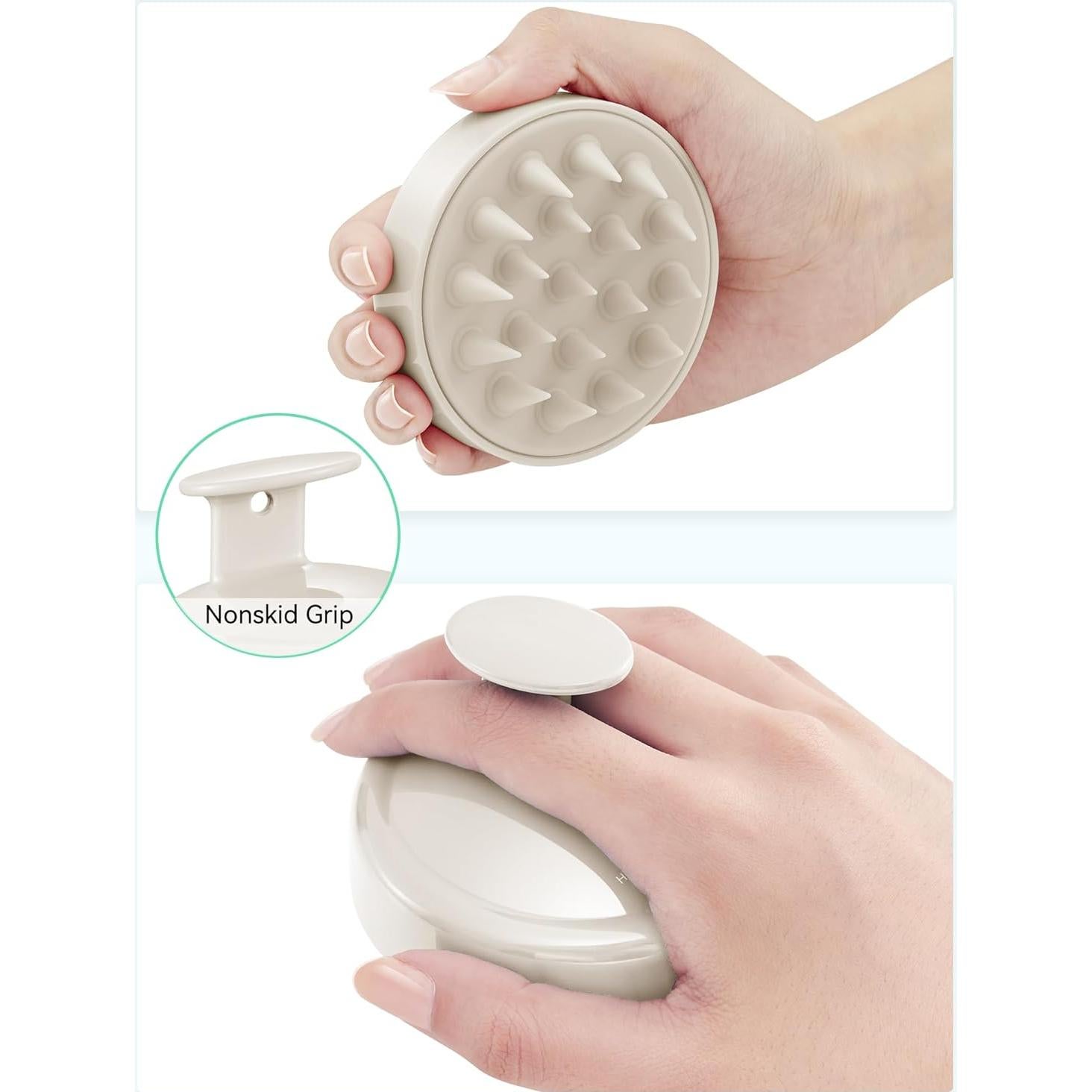 Masajeador de Cuero Cabelludo HEETA Beige para Cabello