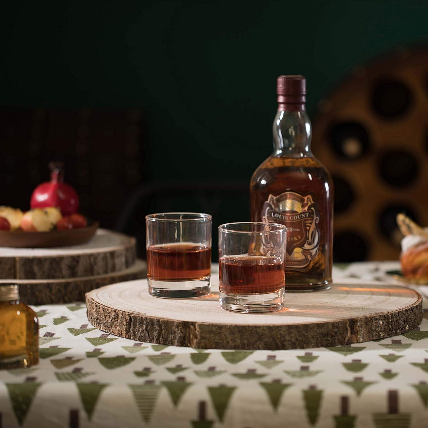 Conjunto de 5 Bandejas de Madera Natural Vintiquewise Rústicas