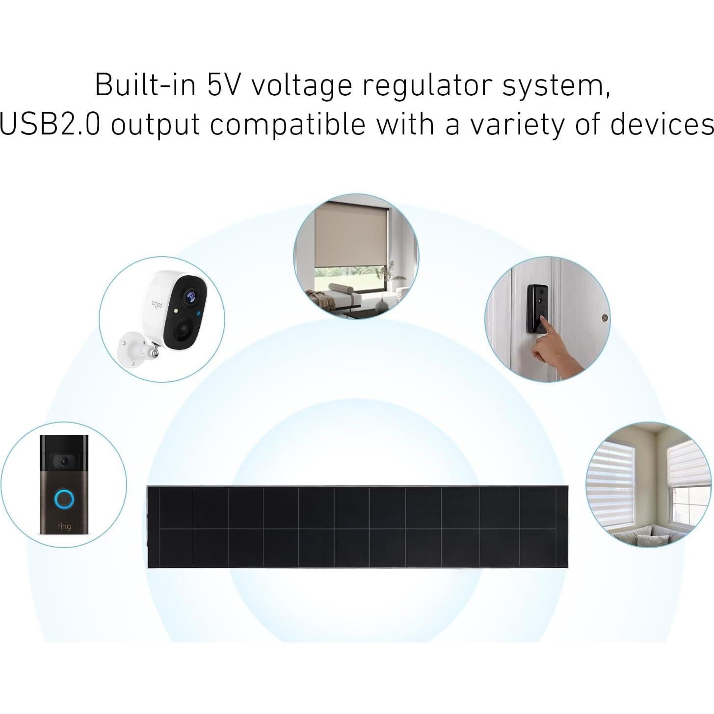 Panel Solar USB 5V 5W Sortfle - Carga Rápida para Dispositivos