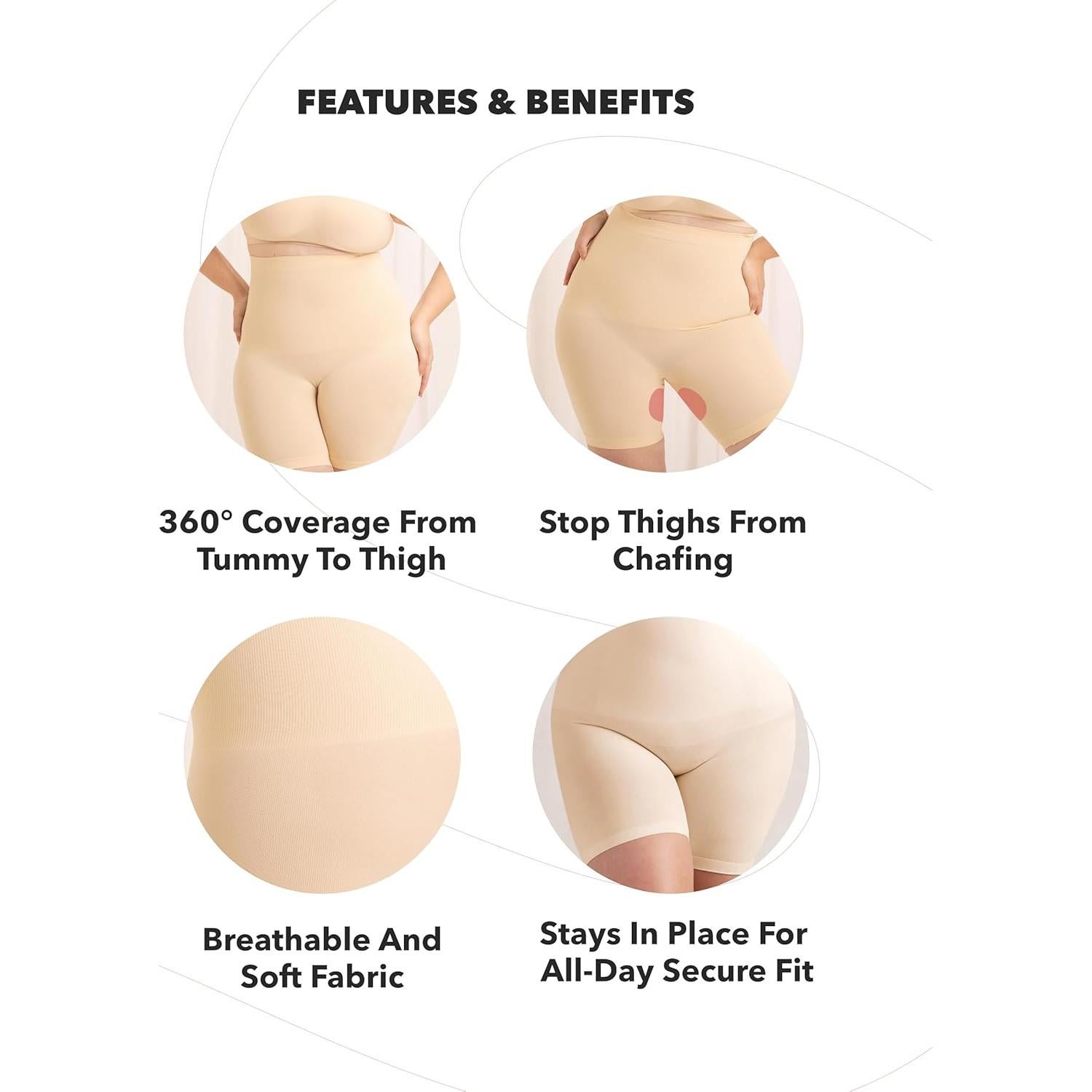 Faja Moldeadora SHAPERMINT para Mujeres - Control Abdomen Negro