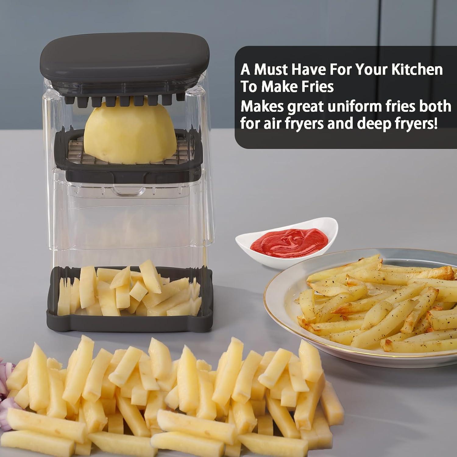 Cortador de Papas Fritas Solucky 3/8" Manual para Verduras