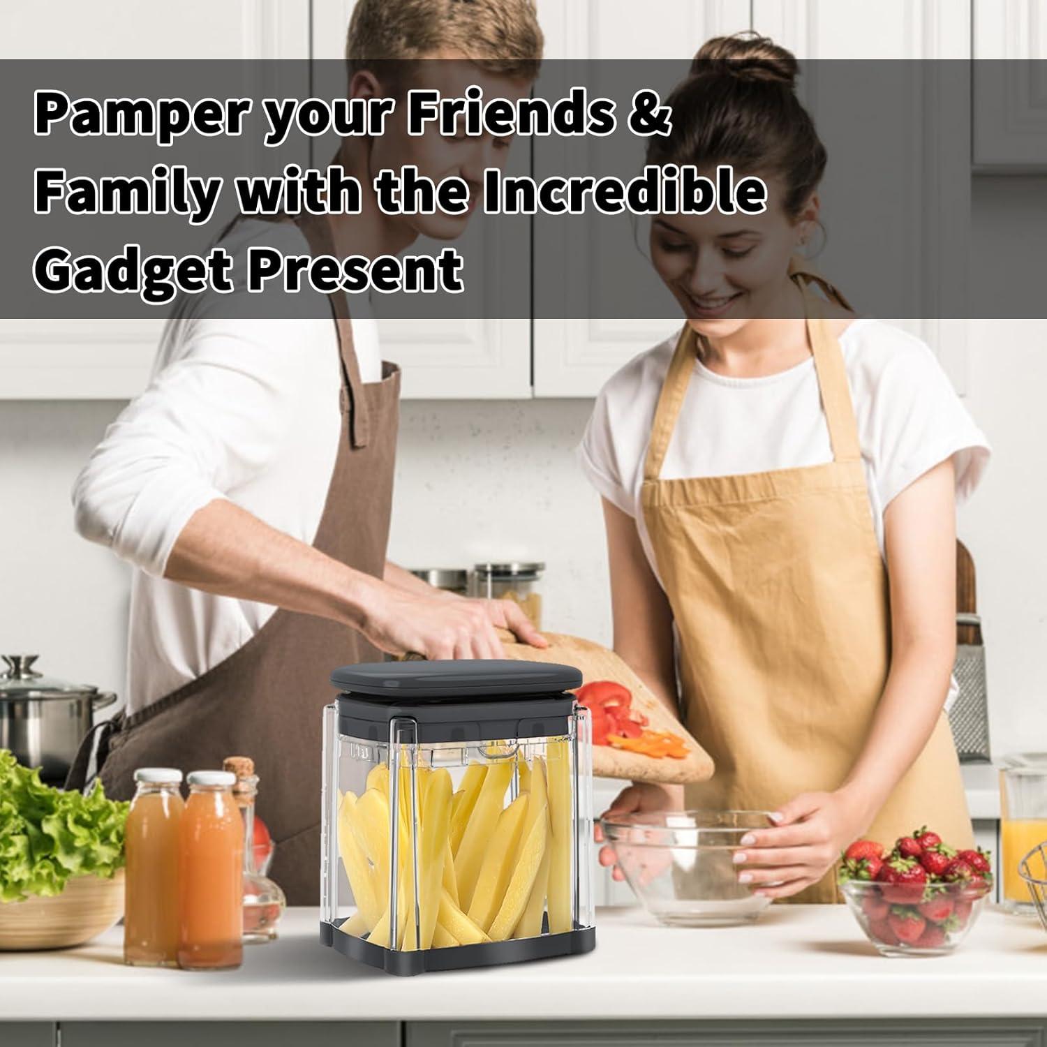 Cortador de Papas Fritas Solucky 3/8" Manual para Verduras