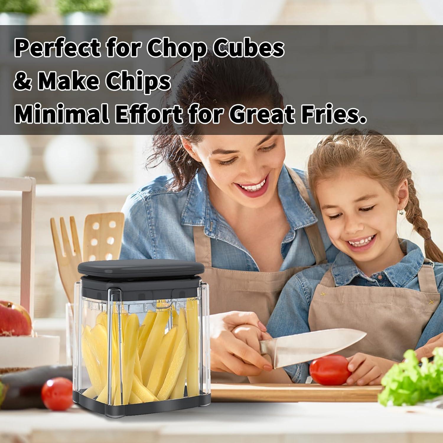 Cortador de Papas Fritas Solucky 3/8" Manual para Verduras