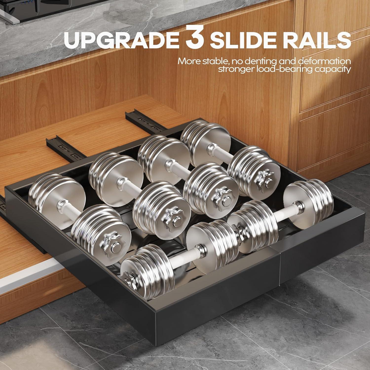 Organizador de Gabinete Expandible Seinloes 2 Paquete Negro