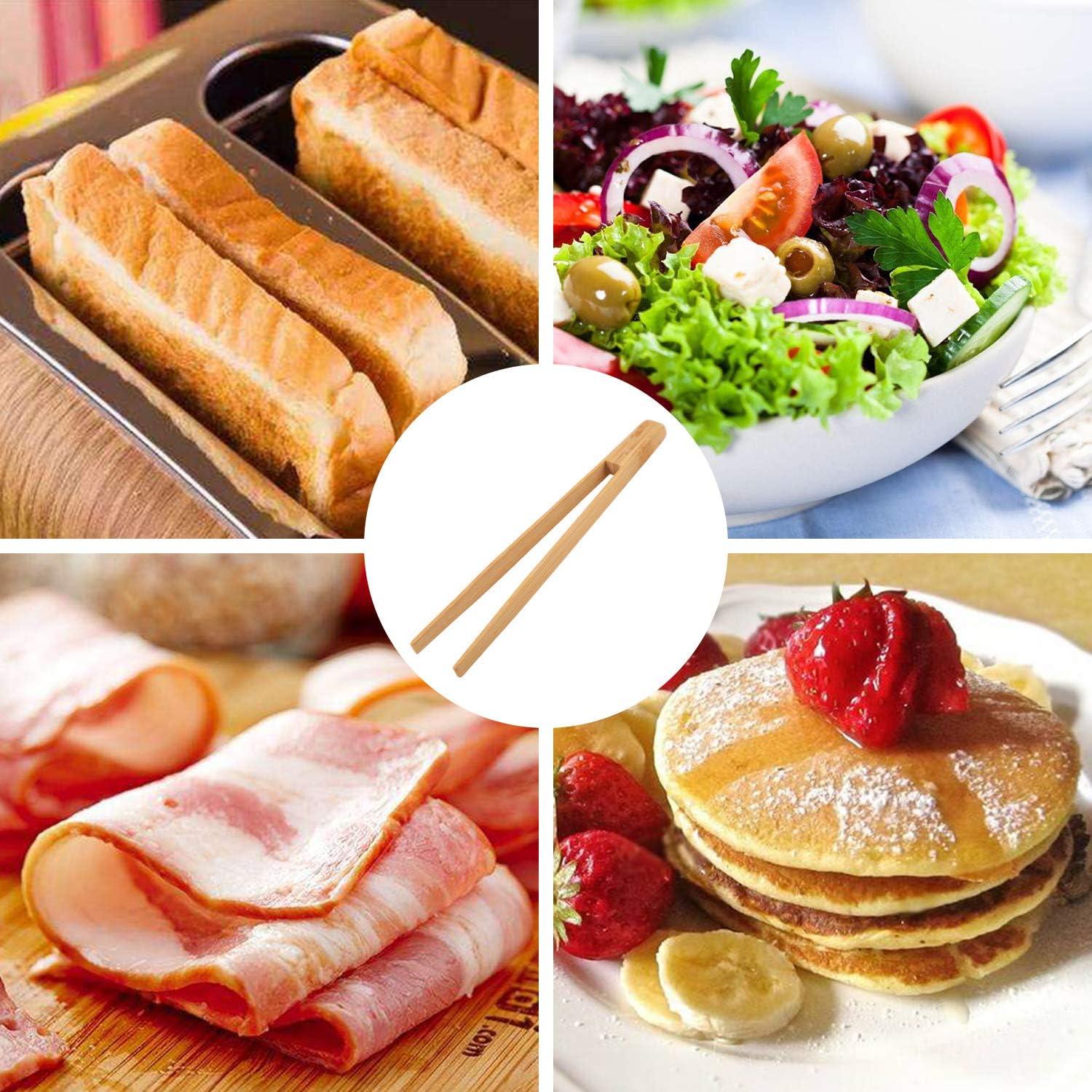 Pinzas de Madera YUC para Tostadas - 24.1 cm, Sin Químicos