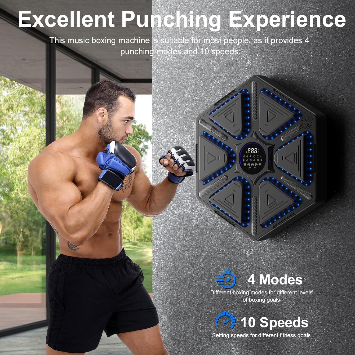 Máquina de Boxeo Musical FOOING QJ-03 con Sensor y Guantes