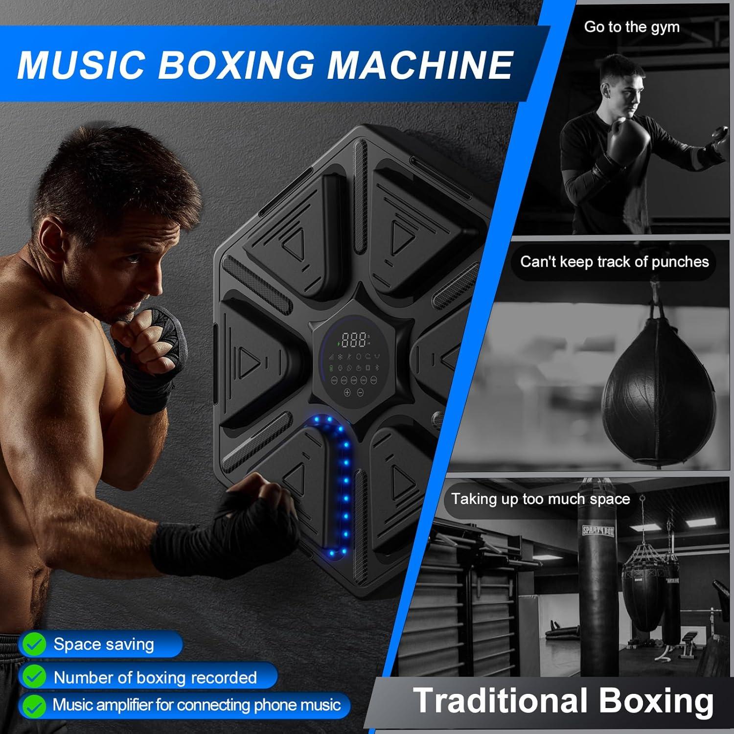 Máquina de Boxeo Musical FOOING QJ-03 con Sensor y Guantes