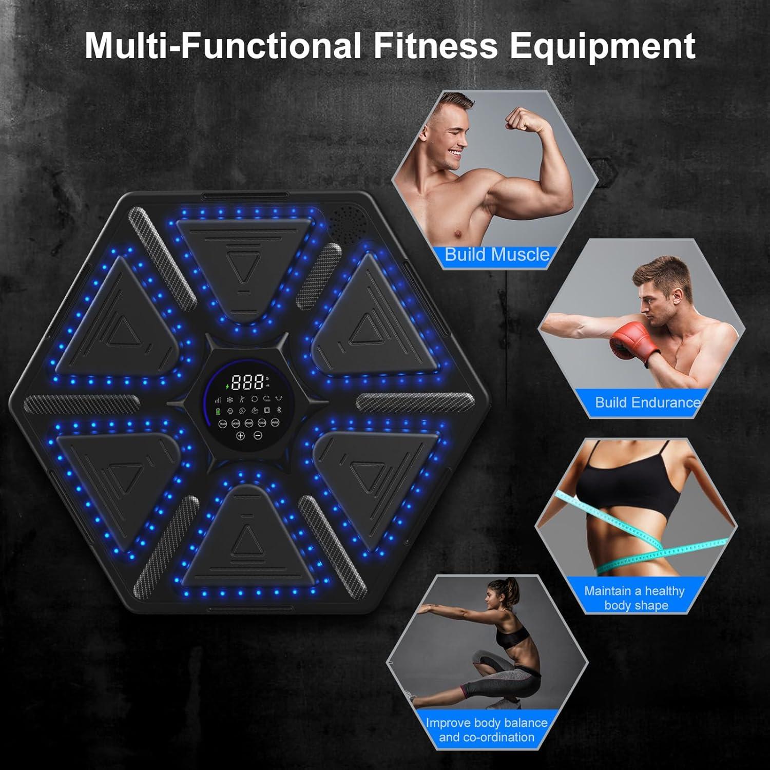 Máquina de Boxeo Musical FOOING QJ-03 con Sensor y Guantes