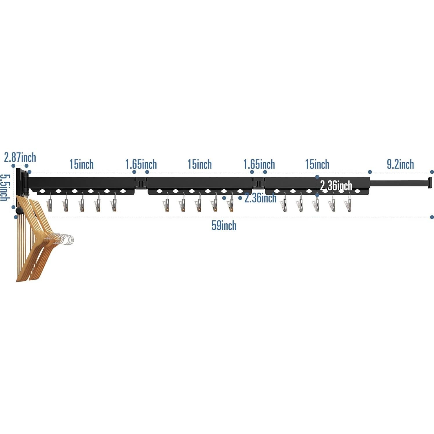 Estante de Secado de Ropa Plegable LIENAHU - 100 kg, Aluminio