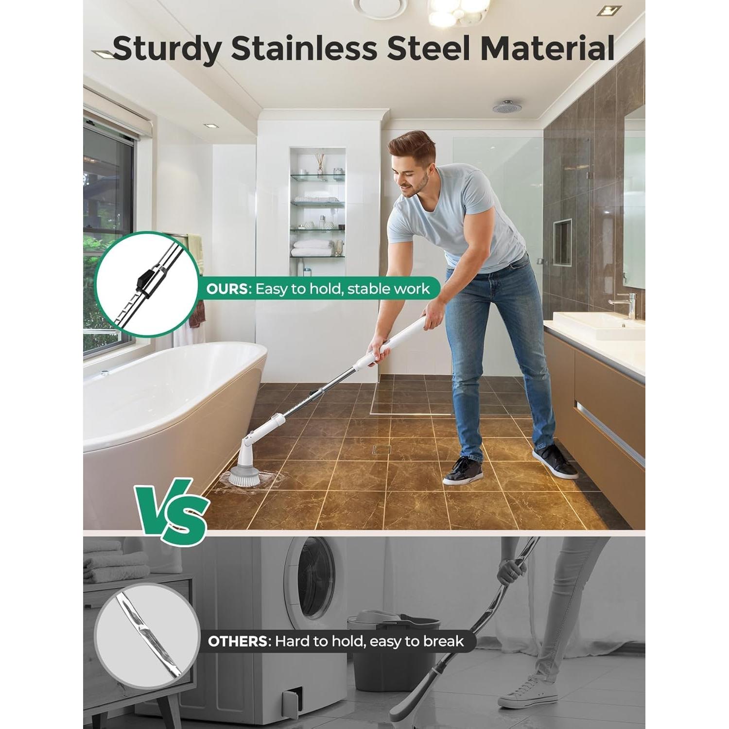 Cepillo Eléctrico Giratorio kHelfer KH8 con 8 Cabezas