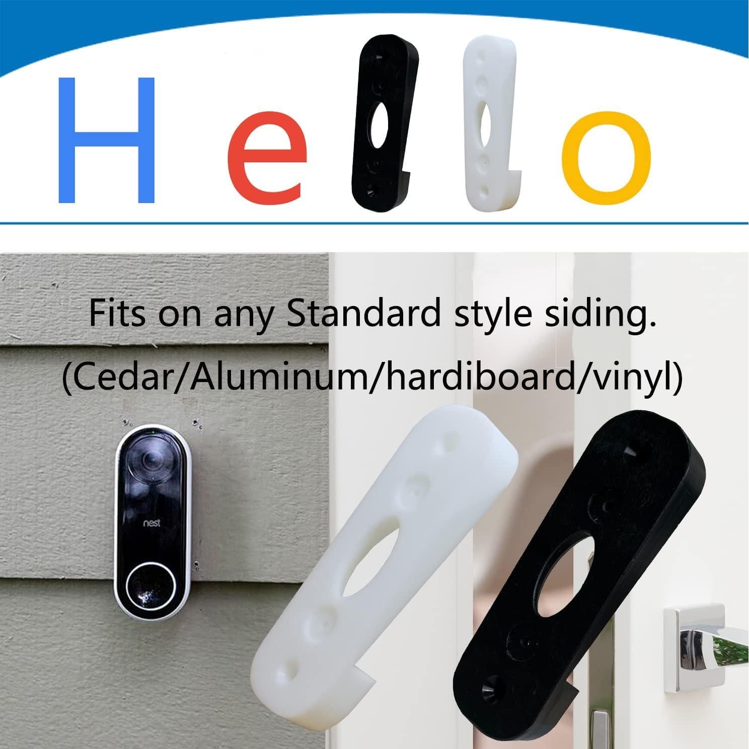 Soporte de Vinilo para Timbre Google Nest Hello - Negro