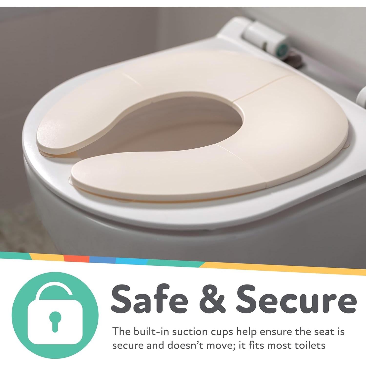 Asiento de Inodoro Plegable Nuby para Niños 18+ Meses - Blanco