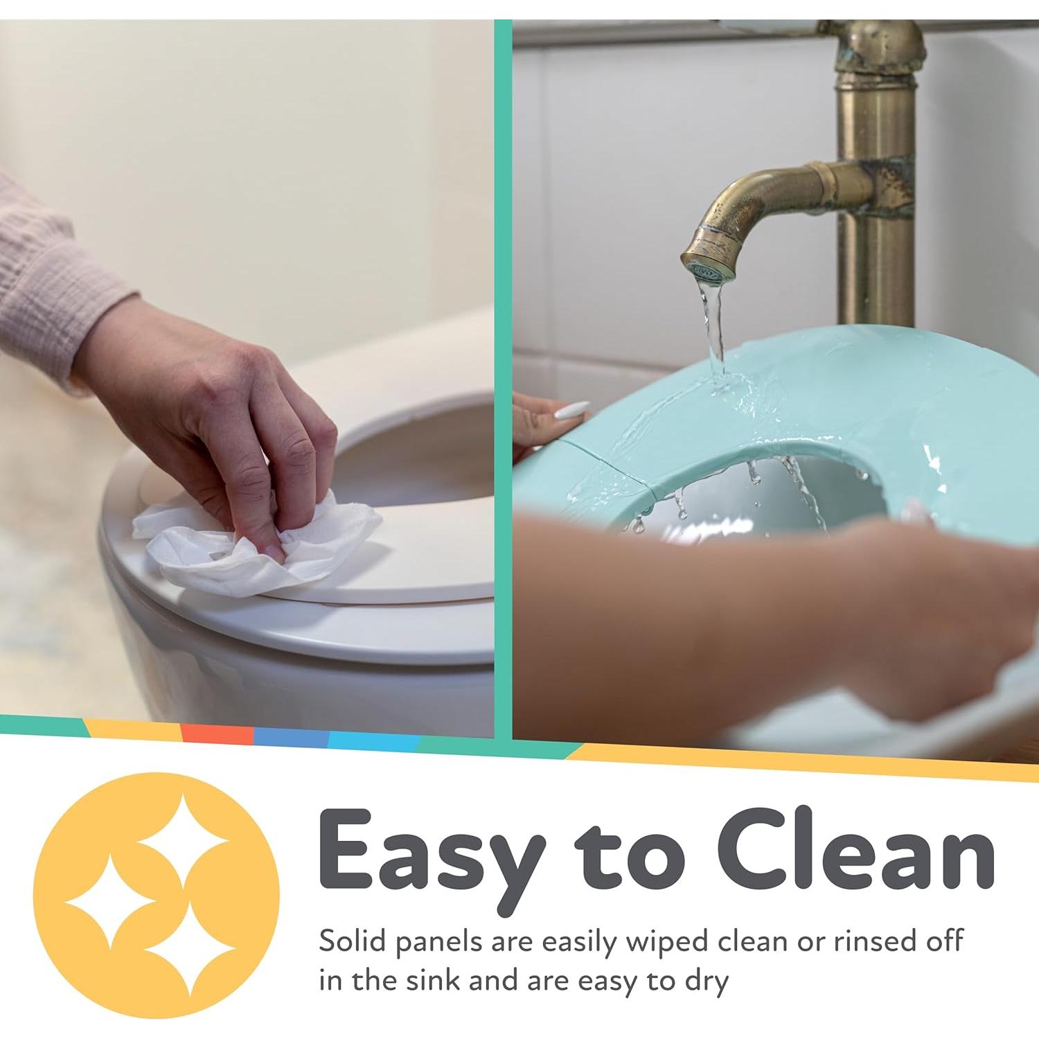 Asiento de Inodoro Plegable Nuby para Niños 18+ Meses - Blanco