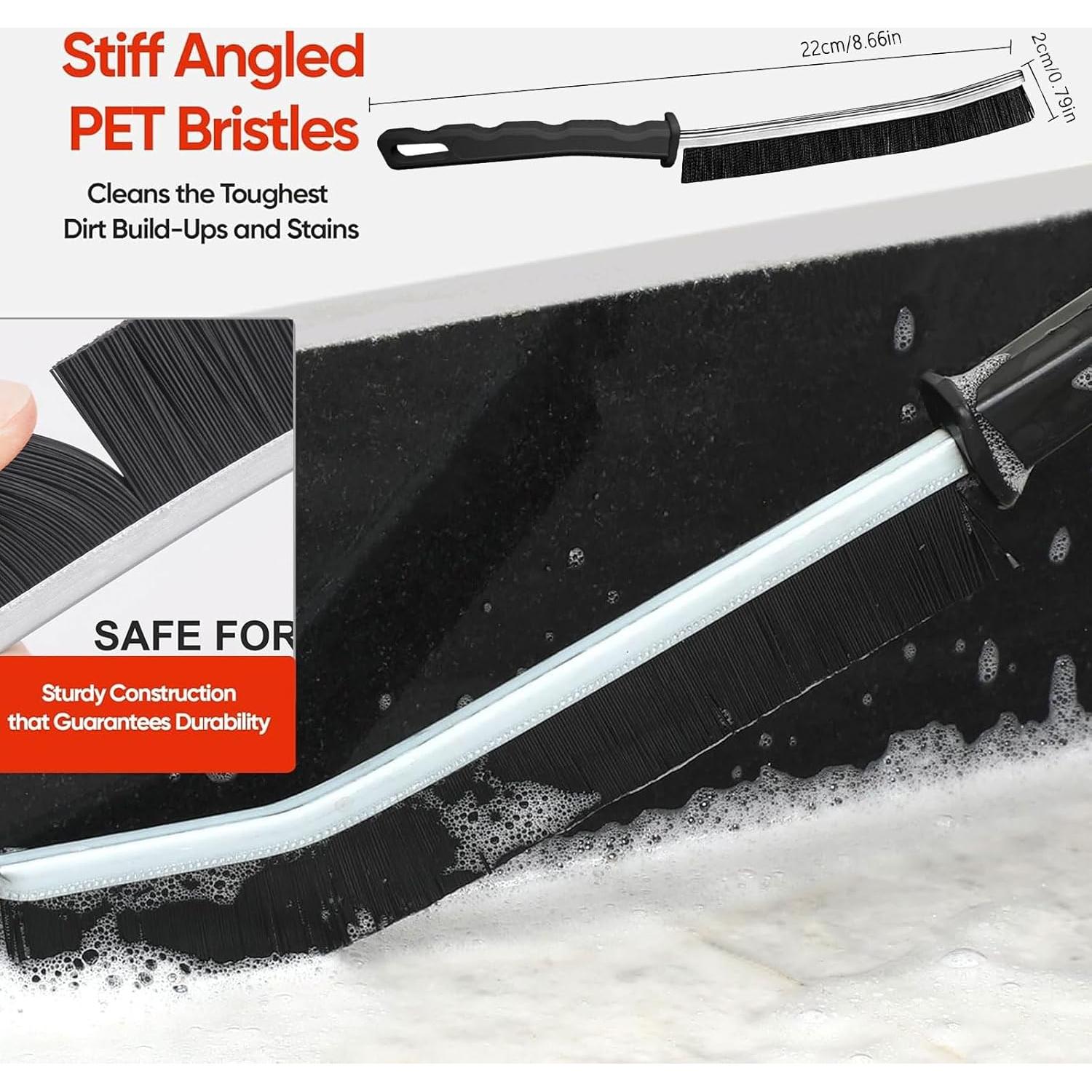 Cepillo de Limpieza de Ranuras MyVaky - 6 Unidades, Mango Largo