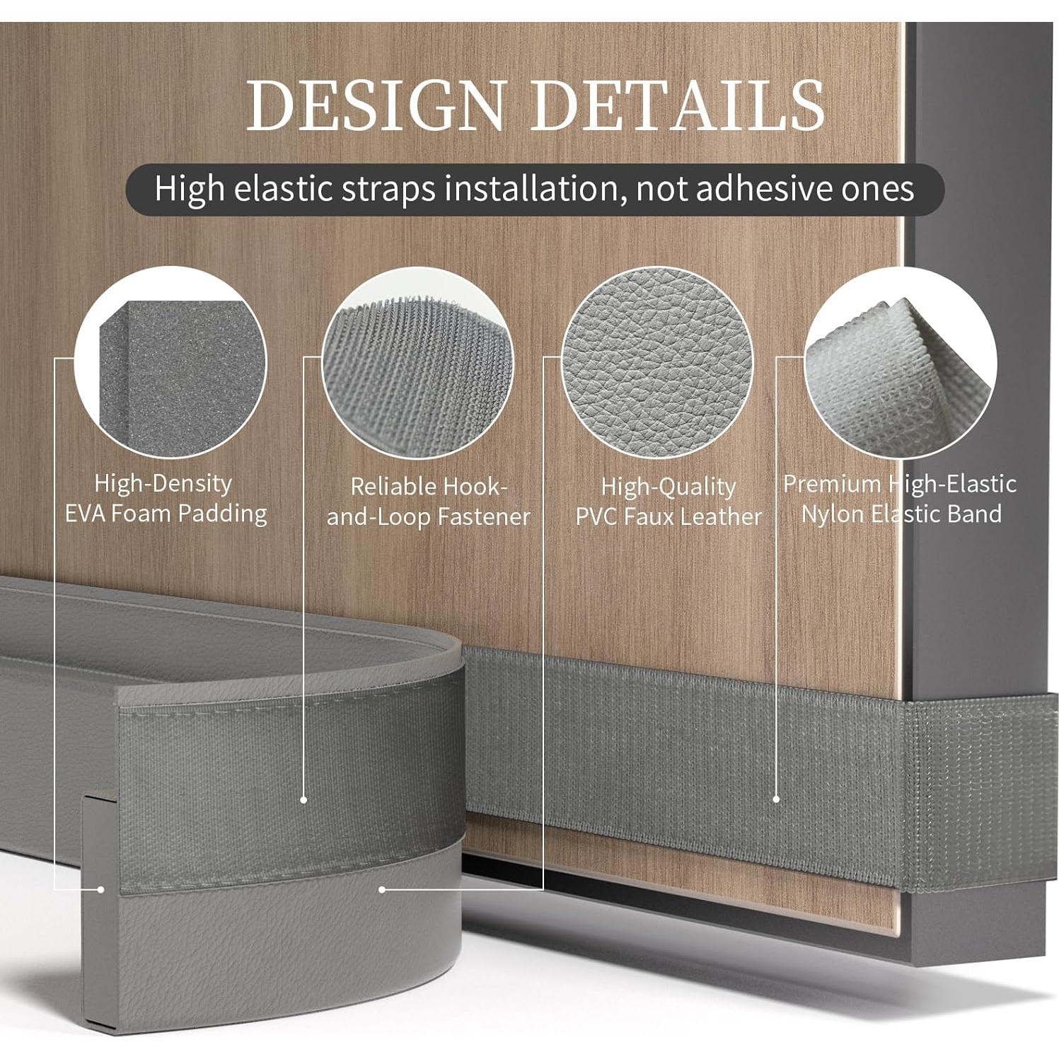 Tapón Aislante para Puerta JUJIBL 81.28 cm Gris - Bloqueo Luz y Ruido