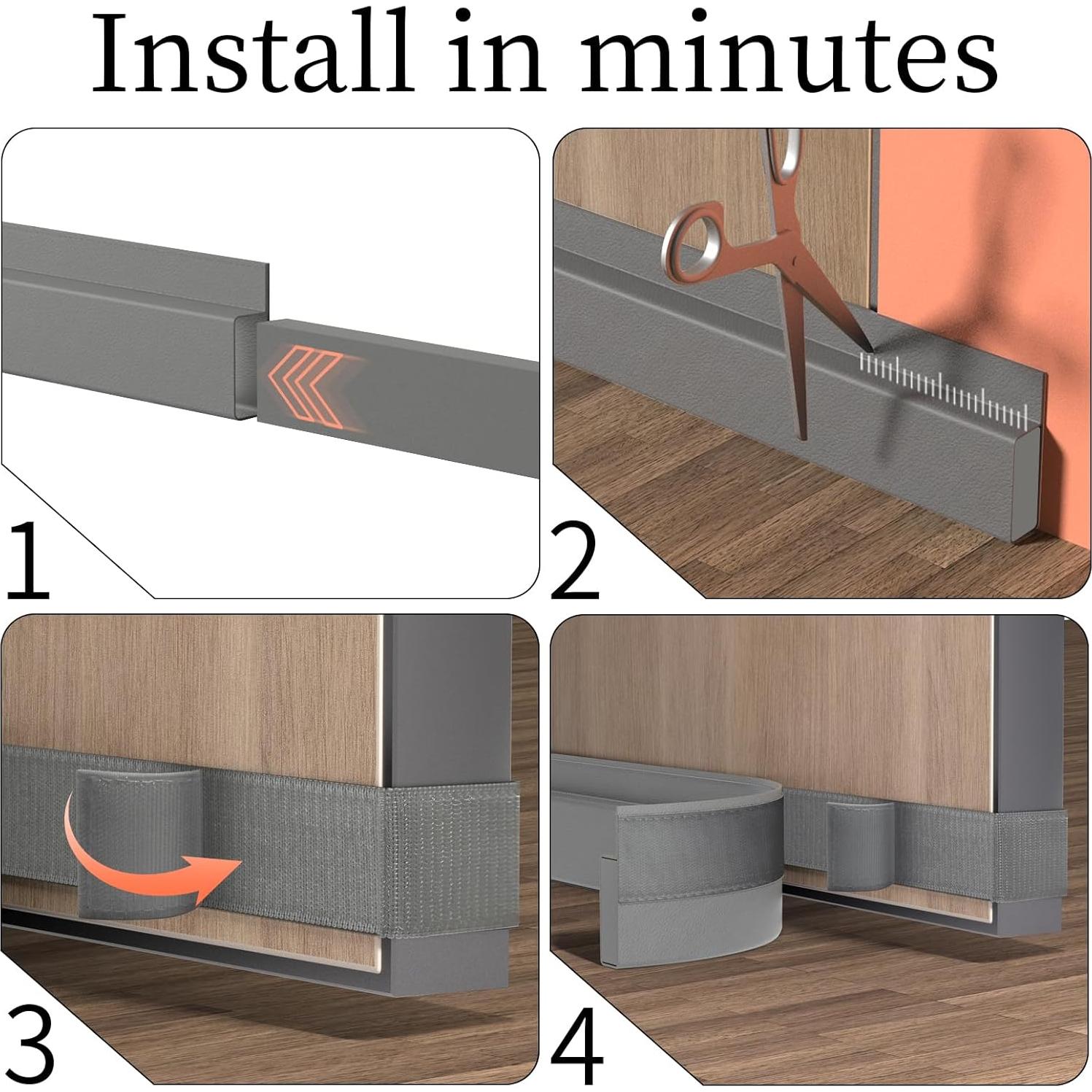 Tapón Aislante para Puerta JUJIBL 81.28 cm Gris - Bloqueo Luz y Ruido
