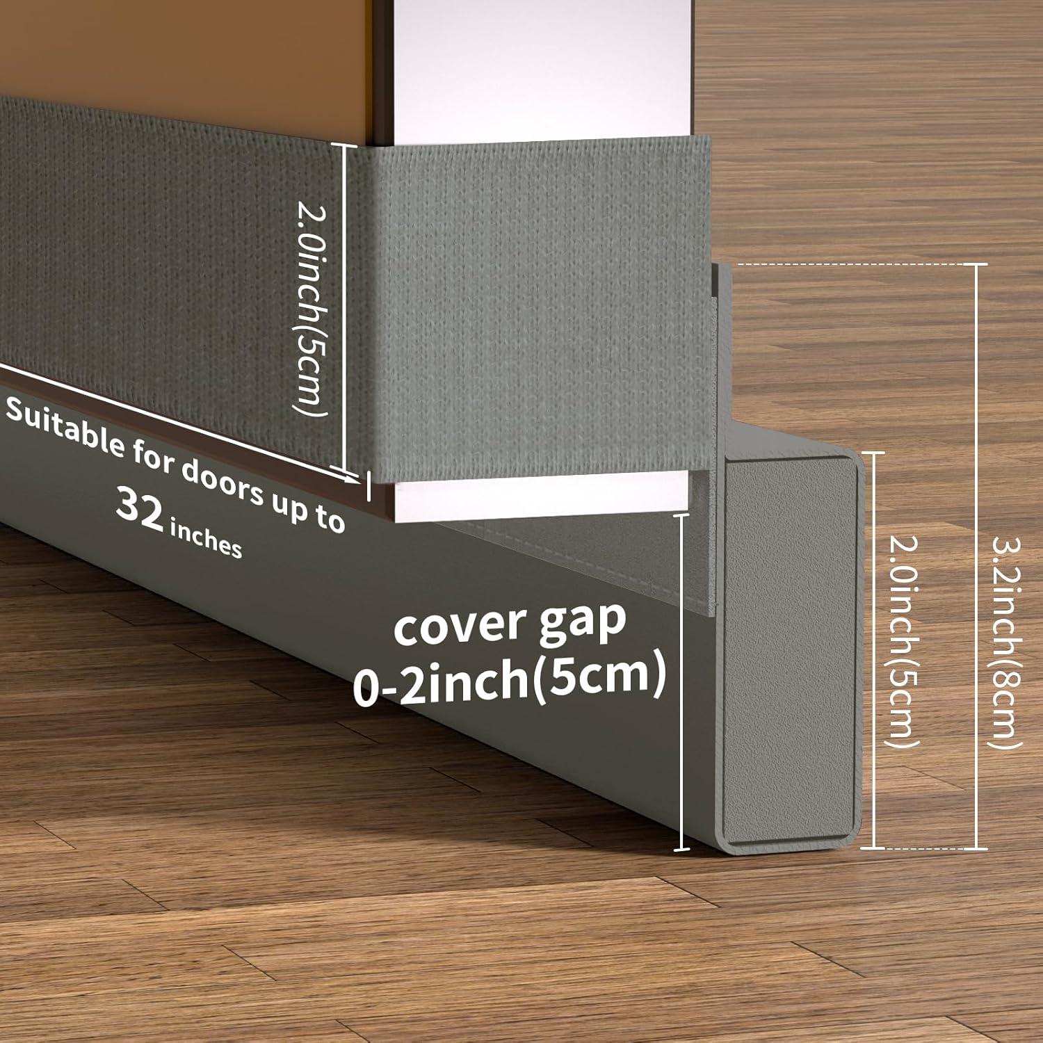 Tapón Aislante para Puerta JUJIBL 81.28 cm Gris - Bloqueo Luz y Ruido